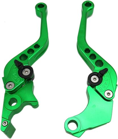 Green CNC 6 Position Shorty Brake Clutch Lever for Kawasaki ZX1400 / ZX14R / ZZR1400 2006-2015 06 07 08 09 10 11 12 13 14 15 in Saudi Arabia