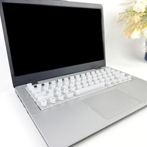 3D Ergonomic Silicone Keyboard Cover for Long Nails - Fashionable, Water-Resistant & Reusable Film, Perfect for Typing, Gaming & Protecting Nail Art on Laptops & MacBooks (Pink, Heart-Shaped) in Saudi Arabia