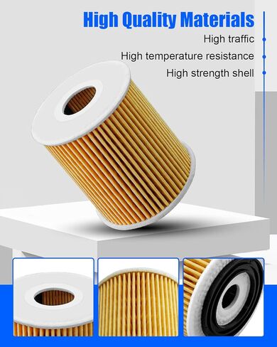 Engine Oil Filters Fit for Mini R52 R53 Cooper 2002-2008 1.6 L4 Replace 11427512446 11427509208, 3 PCS in Saudi Arabia