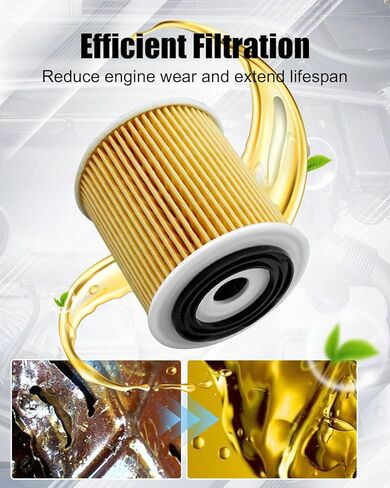 Engine Oil Filters Fit for Mini R52 R53 Cooper 2002-2008 1.6 L4 Replace 11427512446 11427509208, 3 PCS in Saudi Arabia