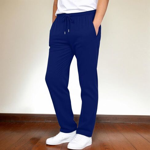 Mens Joggers Sweatpants Big and Tall Casual Loose Fit Bottom Pants Drawstring Relaxed Fit Workout Athletic Running Trousers in Saudi Arabia
