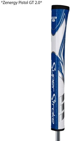 مسدس SuperStroke Zenergy Pistol 2.0 بمقبض مضرب الجولف بدون تقنية SPYNE المحسنة، وتركيب جديد متعدد المناطق ومنفذ تقني، أبيض/أسود in Kuwait