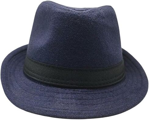 Unisex Trilby Fedora Hat 1920s Panama Hat Manhattan Gatsby Hat with Band Derby Hat Jazz Cap in Saudi Arabia