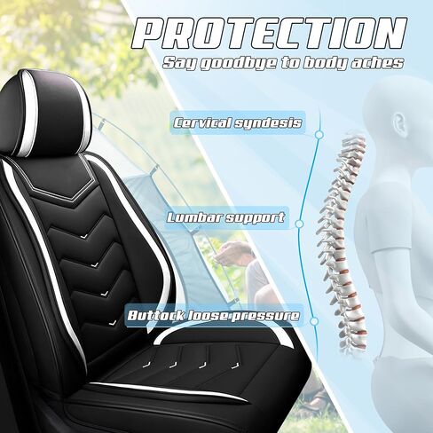 Car Seat Covers Fit for Land_Rover Range Rover evoque 2000-2025, Stylish Sport Seat Covers, Waterproof Wear-Resistant Premium Nappa Leather Car Seat Cover.(Full Set/Black Red) in Saudi Arabia