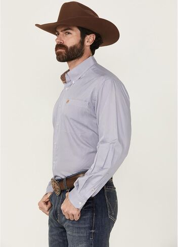 Cinch Men's Long Sleeve Buttondown Western Shirt - Purple Stripe in Saudi Arabia