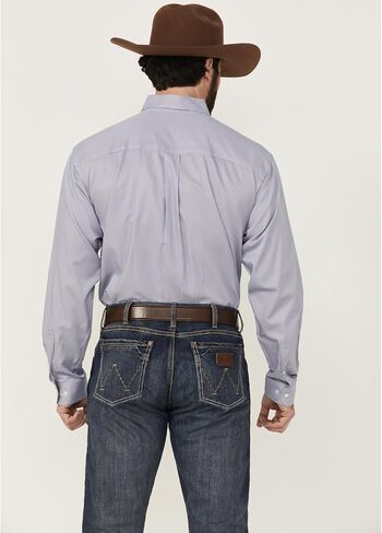 Cinch Men's Long Sleeve Buttondown Western Shirt - Purple Stripe in Saudi Arabia