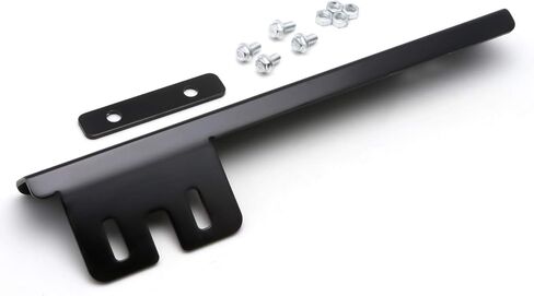 X Xotic Tech JDM Universal Front Pront Plate Bracket Bracket Bar Bar ، مجموعة تثبيت لوحة الترخيص ، تناسب معظم السيارات (أسود) in Kuwait