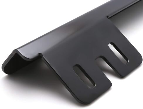 X Xotic Tech JDM Universal Front Pront Plate Bracket Bracket Bar Bar ، مجموعة تثبيت لوحة الترخيص ، تناسب معظم السيارات (أسود) in Kuwait