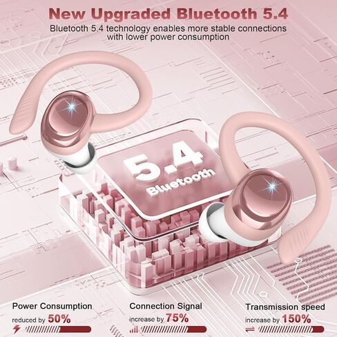 Wireless Earbud Bluetooth Ear Buds, LED Display IPX7 Waterproof in Saudi Arabia