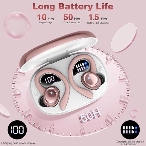 Wireless Earbud Bluetooth Ear Buds, LED Display IPX7 Waterproof in Saudi Arabia