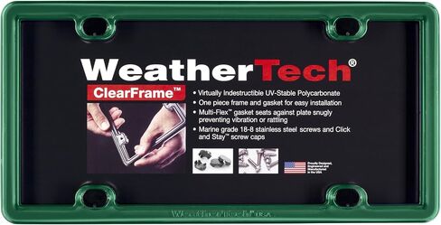 Weathertech Clearframe License Frame ، (بدون غطاء) - أسود in Saudi Arabia