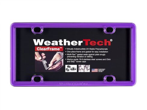 Weathertech Clearframe License Frame ، (بدون غطاء) - أسود in Kuwait
