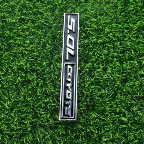 2 Pcs 5.0L Coyote Emblems 3D Badge V8 Decal Engine Trunk Sticker Nameplate Letter Fit for Mustang & 150 (Red) in Saudi Arabia