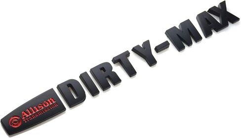 AIMOLL 1PCS DURAMAX Dirtymax Diesel Allison 14-16 LML Silverado 2500HD 3500HD شارات الشوارع (أسود/أحمر) in Kuwait