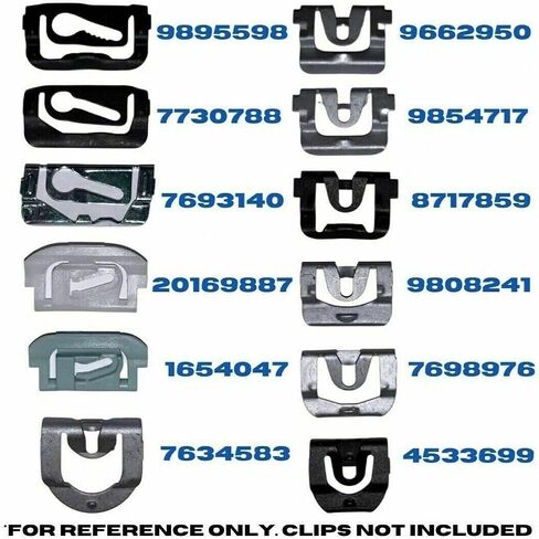 1966-1970 GM Front & Rear Glass | Window | Windshield Molding Reveal Clips | Retainers | Fasteners (FITS: Chevrolet, Buick, Oldsmobile, Pontiac, Cadillac, GMC Trucks) in Saudi Arabia
