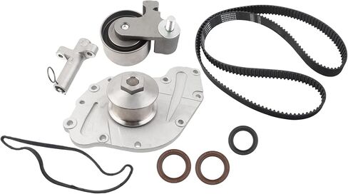 Dasbecan Timing Belt Drive Tensioner Pulley Kit With Water Pump Compatible with 2005-2011 Chrysler 300, Pacifica Sebring, Dodge Charger, Challenger, Grand Caravan, Journey, Avenger 3.5L 4.0L TBK1150WP in Saudi Arabia
