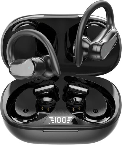 سماعات Lytmi Dozyfit G1 Open-Ear ، وضوضاء نشطة لإلغاء سماعات الأذن اللاسلكية ، و 4 ميكروفونات للمكالمة الواضحة ، و 0.23 أوقية فائقة الأذن ، وملاءمة دافئة ، وباس عميق ، و 40 ساعة ، ومقاومة للماء ، وعلاج أذن رياضية للرياضة الرياضية in Saudi Arabia