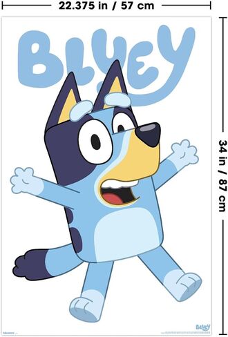 Trends International Bluey - Bluey Feature Series Wall Poster, 34L x 22.4W, Unframed Version in Saudi Arabia