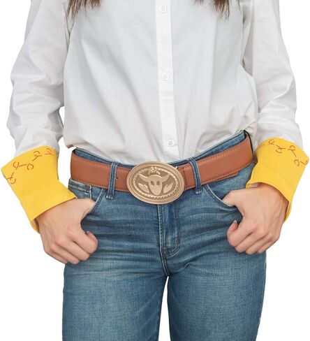 Toy Story Woody and Jessie Halloween Cosplay Costume Belt (Medium - 34" - 38") Brown in Saudi Arabia