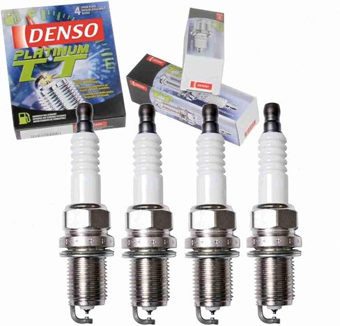 4 pc DENSO Platinum TT Spark Plugs compatible with Honda Accord 2.2L 2.3L L4 1990-2002 in Saudi Arabia