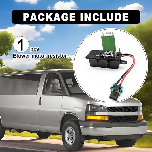 مقاوم محرك منفاخ HVAC ، متوافق مع Chevy Express 2500/3500 1996-2019 ، Express 4500 2009-2016 ، متوافق مع Savana 2500/3500 1996-2019 وما إلى ذلك ، استبدل OE #12135104 in Saudi Arabia