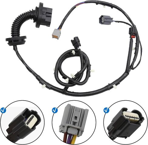 Rear Door Jumper Wire Harness Assembly Replacement for Ford 2009-2014 F150 Crew Cab (RH Passenger Side Replace# 9L3Z-14630-CAA) in Saudi Arabia