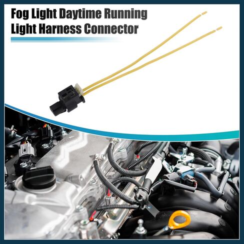 2pcs Fog Light Daytime Running Light Harness Connector for Mercedes Benz 2008-2019 2pin Automotive Parts in Saudi Arabia