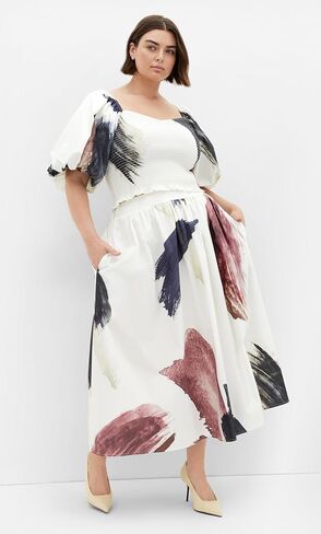City Chic Women's Top-Amari Print in Saudi Arabia