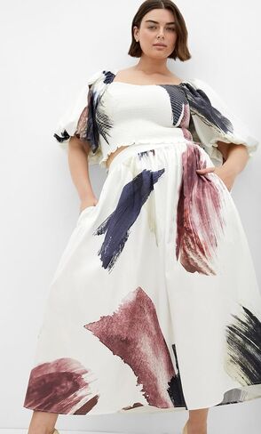 City Chic Women's Top-Amari Print in Saudi Arabia