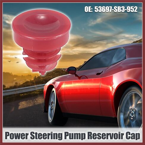 53697-SB3-952 Power Steering Pump Reservoir Cap Red for Honda Civic Odyssey Accord CR-V for Acura RL RDX MDX Replace Parts in Saudi Arabia