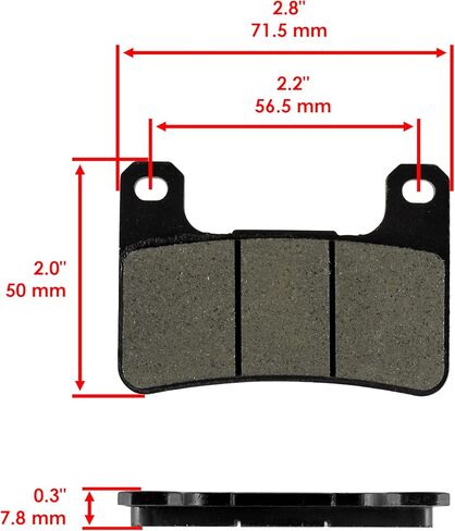 Caltric Front & Rear Brake Pads Compatible with Suzuki Zx10R Ninja Zx-10R Zx1000 Zx-1000 2011-2015 in Saudi Arabia