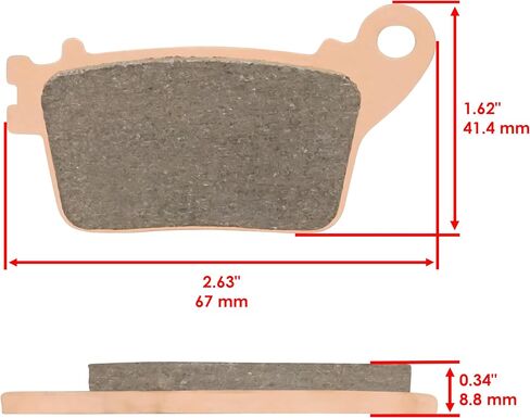 Caltric Front & Rear Brake Pads Compatible with Suzuki Zx10R Ninja Zx-10R Zx1000 Zx-1000 2011-2015 in Saudi Arabia