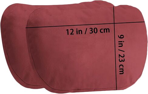 2PCS Car Pillow for Car Neck Pillow for Driving Seat Neck Support Soft Cushion Back Support Head-Rests for Vehicle Sleeping with Elastic Adjustment Strap (Black, Head) in Saudi Arabia
