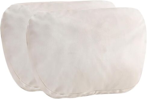 Car Pillow for Car Neck Pillow for Driving Seat Lumbar Support Soft Cushion with Extra Filling Accessories Back Support for Travel Nap and Trips Sleeping 2PCS (Black, Head) in Saudi Arabia