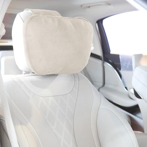 Car Pillow for Car Neck Pillow for Driving Seat Lumbar Support Soft Cushion with Extra Filling Accessories Back Support for Travel Nap and Trips Sleeping 2PCS (Black, Head) in Saudi Arabia