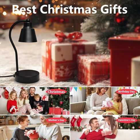 ASAWASA Candle Warmer Lamp with Timer and Dimmable, Adjustable Height Vintage Electric Candle Warmer for Jar Candles，Gifts for Women Mom Christmas Birthday Thanksgiving in Kuwait
