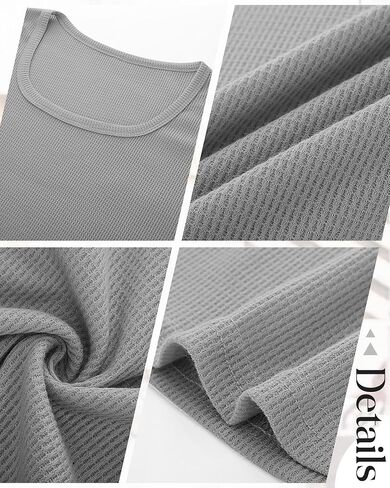 Riyiper 3 Pack Women's Waffle Knit Tank Tops, Scoop Neck Sleeveless Shirts Flowy Loose Beach Tops 2025 Summer Trendy in Saudi Arabia