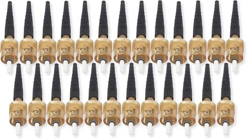 Corning 95-050-51 Pack of 25 UniCam Connectors; ST Compatible; 50 um Multimode OM2; Field-Installable; No-Epoxy/No Polish; Amber Housing, Black Boot; 0.5 dB Max Insertion Lost in Saudi Arabia