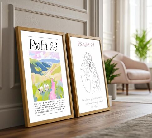 Pink Christian Wall Art Preppy Bible Verses Painting Pictures Psalms Wall Decor Trendy Bow Christ Jesue Poster Print Artwork for Living Room Girls Room Prayer Room Home Decoration （Unframed） in Saudi Arabia