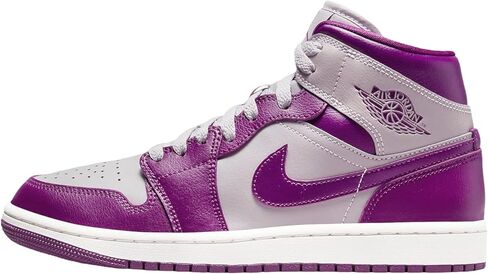 حذاء Nike Air Jordan 1 Mid للنساء (BQ6472-108، أبيض ساميت/بني كهرماني/طيني كوني) مقاس 6.5 in Kuwait