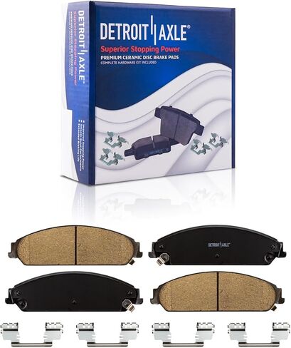 Detroit Axle - مجموعة الفرامل الأمامية لدودج تشالنجر تشارجر ماغنوم 300 حفر ودوار قرص محفور ومزودة ببديل الفرامل السيراميك: 13.58 "بوصة دوار in Saudi Arabia