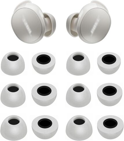 ALXCD Eartips Compatible with Bose New QuietComfort Earbuds, 6 Pairs S/M/L Sizes Soft Silicone Ear Tips Replacement Earbuds Tips, Compatible with Bose New QuietComfort Earbuds 2024 QC, Black sml in Saudi Arabia