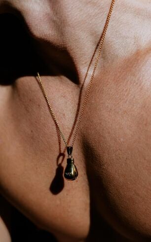 Golden Boxing Glove Pendant Necklace - For Men and Women in Saudi Arabia
