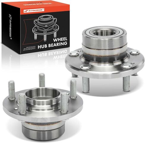 A-Premium 2 X Beach Wheel Wheel and Hub Assembly مع 5-Lug متوافق مع دودج ستولت 1991-1996 و Mitsubishi 3000GT 1991-1999 ، FWD in Saudi Arabia