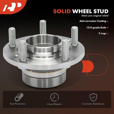 A-Premium 2 X Beach Wheel Wheel and Hub Assembly مع 5-Lug متوافق مع دودج ستولت 1991-1996 و Mitsubishi 3000GT 1991-1999 ، FWD in Saudi Arabia