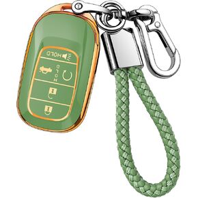 JOYEAR for Honda Key Fob Cover with Key chain Compatible with 2022-2025 Accord Civic HR-V CR-V Pilot Sport SI EX EX-L Touring Car Accessories (Silver-Grey) in Kuwait