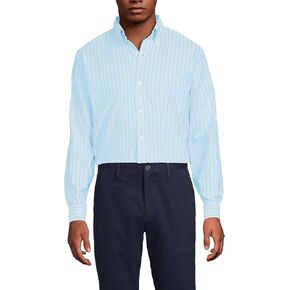 Lands' End Men's Traditional Fit Solid No Iron American-Grown Supima Oxford Dress Shirt in Saudi Arabia