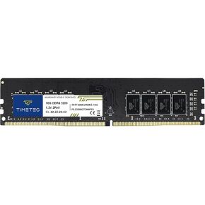 Timetec 32GB KIT(2x16GB) DDR4 3200MHz (or 2933MHz or 2666MHz) PC4-25600 Non-XMP CL22 1.2V Non-ECC Unbuffered 2Rx8 Dual Rank 288 Pin UDIMM Desktop PC Computer Memory RAM Module Upgrade in Kuwait