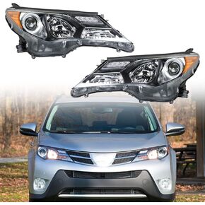 GXYWADY Headlights Assembly Replacement for 2013 2014 2015 RAV4 Front Headlights Pair Left and Right Side (Passenger Driver Side) in Saudi Arabia