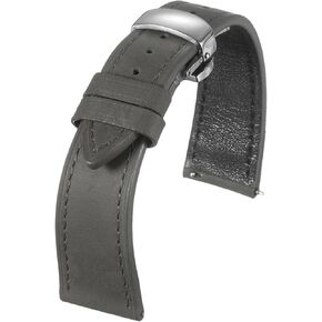 Harfington Leather Watch Band Vintage Watch STRAP QUICE FERSHING BESTAND BANDS BANDS مع مشبك فراشة من الفولاذ المقاوم للصدأ للرجال والنساء in Kuwait